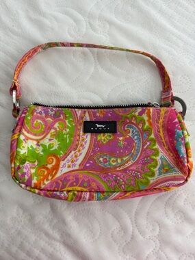 Scout Paisley Wristlet in Pink, Green & Orange